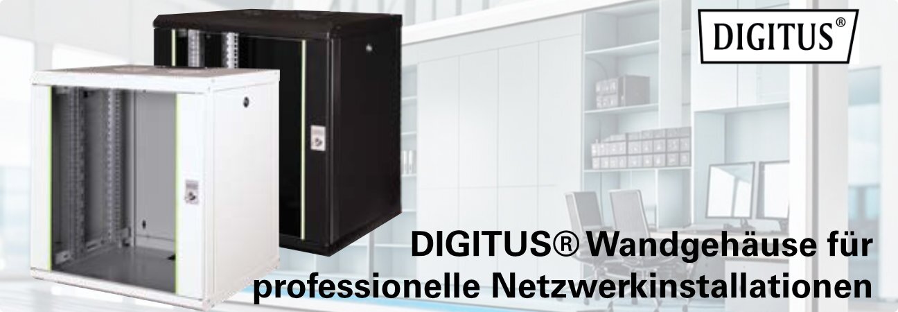 DIGITUS® Wandgehäuse für professionelle Netzwerkinstallationen