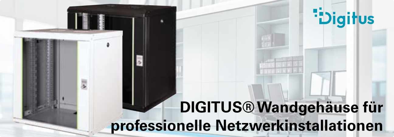 DIGITUS® Wandgehäuse für professionelle Netzwerkinstallationen